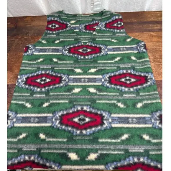 Vintage Handmade Western Pullover V-Neck Vest Top Shirt No Size Men's Medium ? - Picture 3 of 6